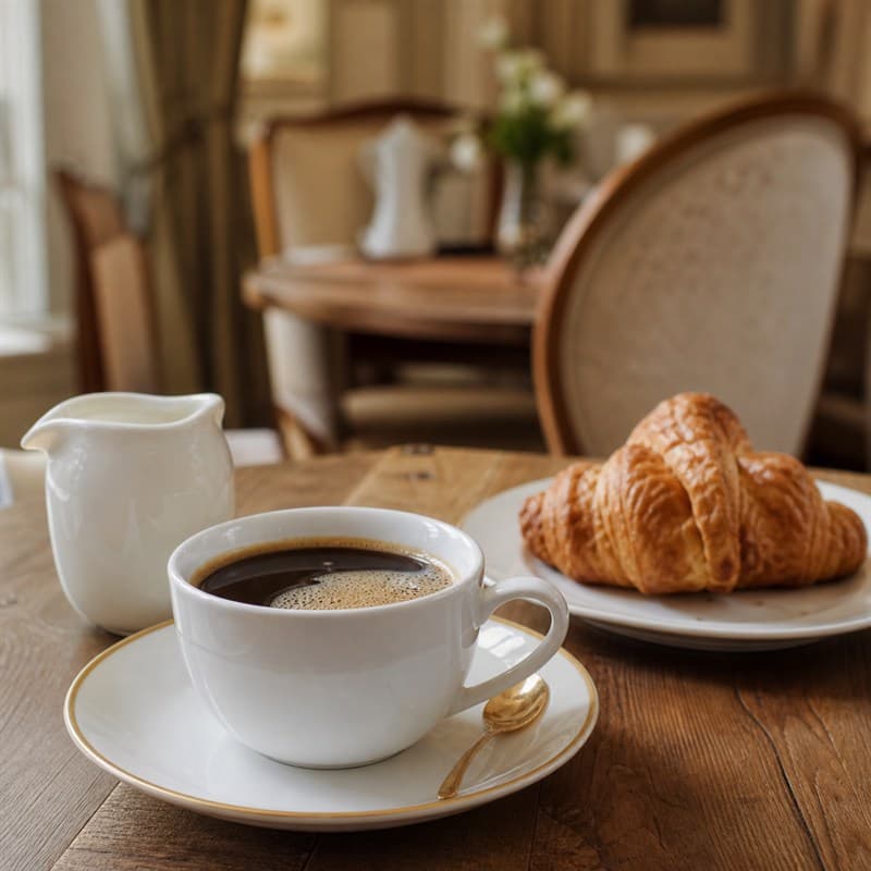 Frischer Kaffee am Morgen