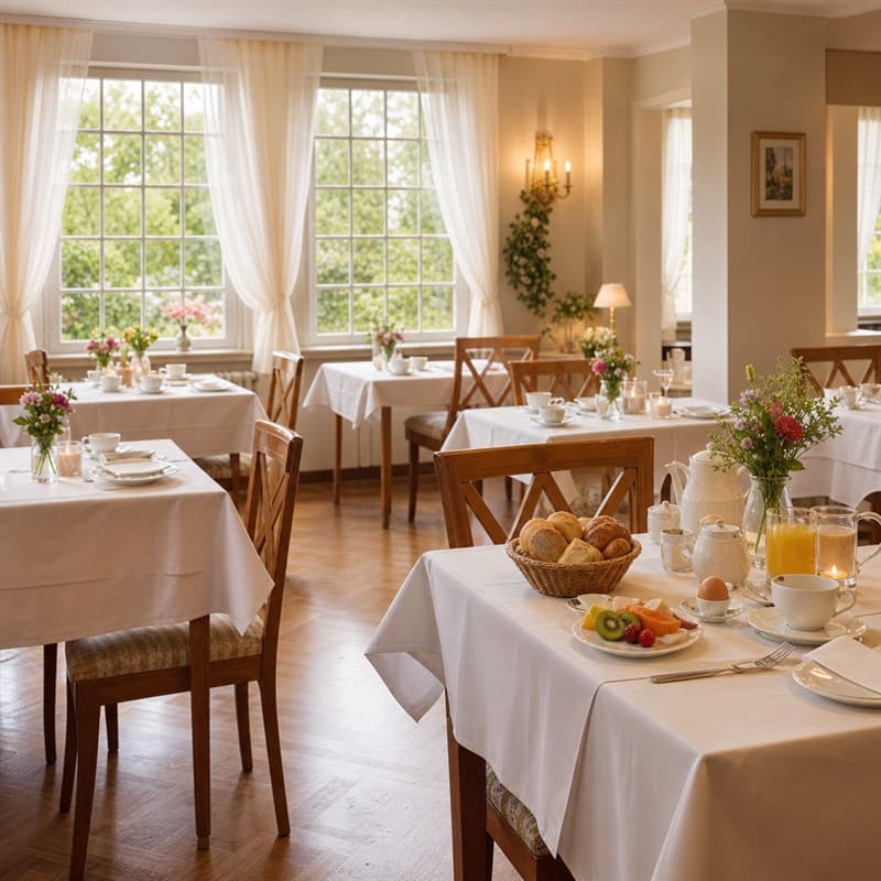 Frühstücksraum im Hotel Luma